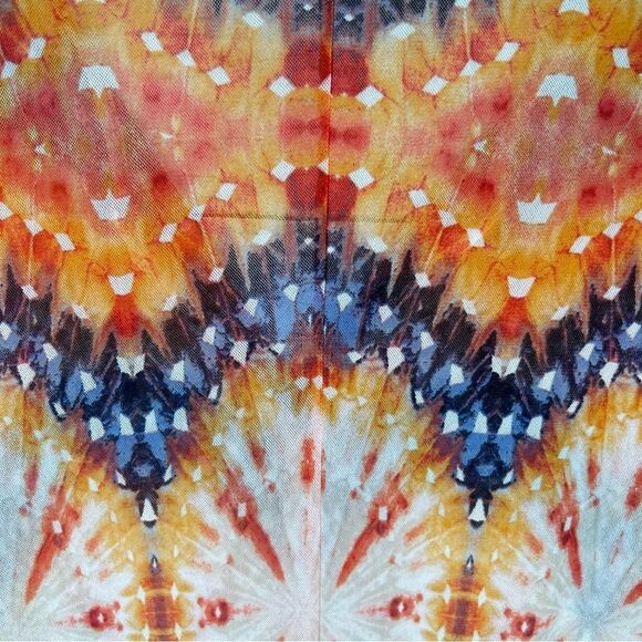 Chico’s Sunset Popover Coverup Semi Sheer Tunic A-line Top 3 XL 16-18 - Picture 4 of 5